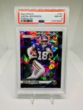 2024 Panini Prizm - Justin Jefferson #187 Purple Ice Prizm /225