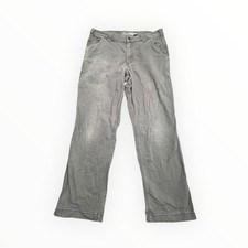 Carhartt Work Pants Mens 34x30 Gray Rugged Flex Relaxed Fit Canvas BN2291-M