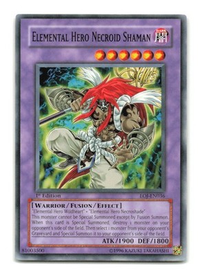 Elemental Hero Necroid Shaman - EOJ-EN036 1st Edition - YuGiOh-LP