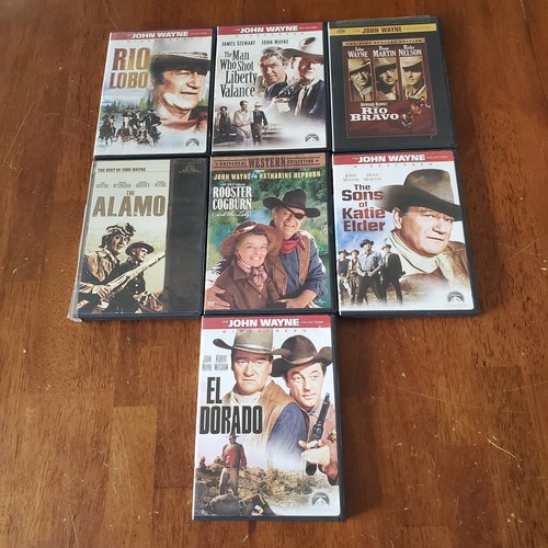 LOT OF 7 John Wayne Western DVD Classics