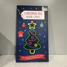 Fizz Creations CHRISTMAS  TREE NEON light  W/H USB CORD 15” X 8” NIB