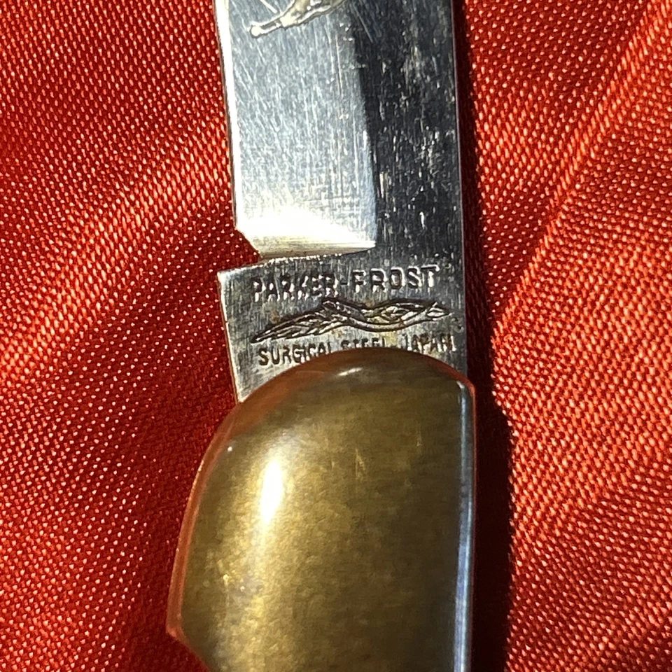 Vintage Parker Frost Japan Knife 3-7/8" Closed Jigged Bone Stallion MINT - Image 4 of 4