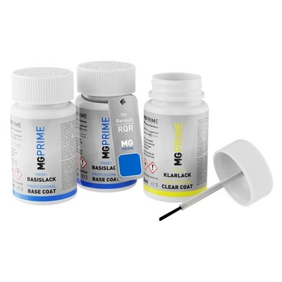 Autolack Lackstift Set für Renault RQR Bleu Alpine Nacre Metallic 3 x 50ml