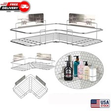 Shower Caddy Shelf Bathroom Corner Bath Storage Holder Organizer Triangular Rack