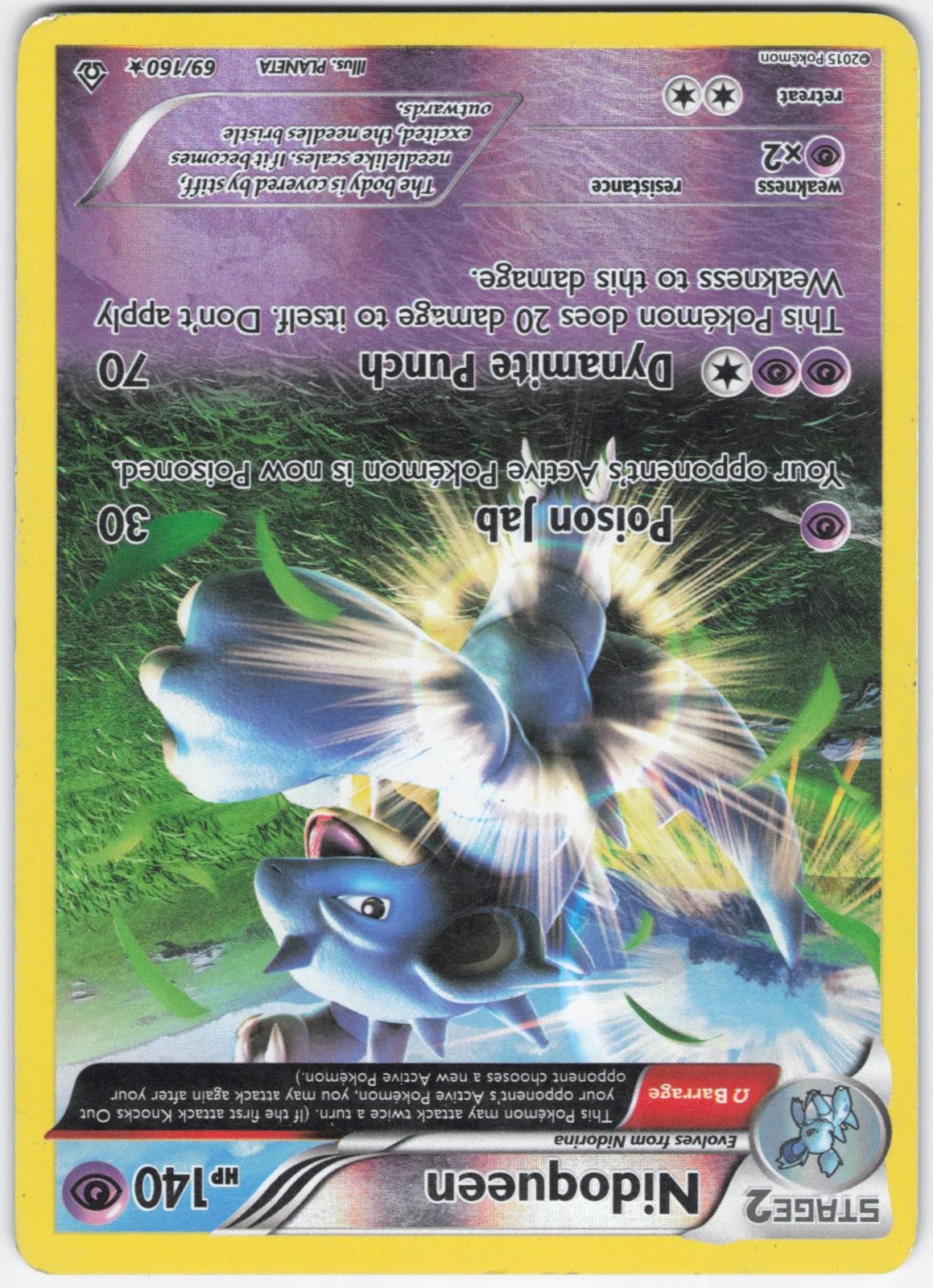 Nidoqueen 69/160 Rare Primal Clash Pokemon Reverse Holo Lightly Played