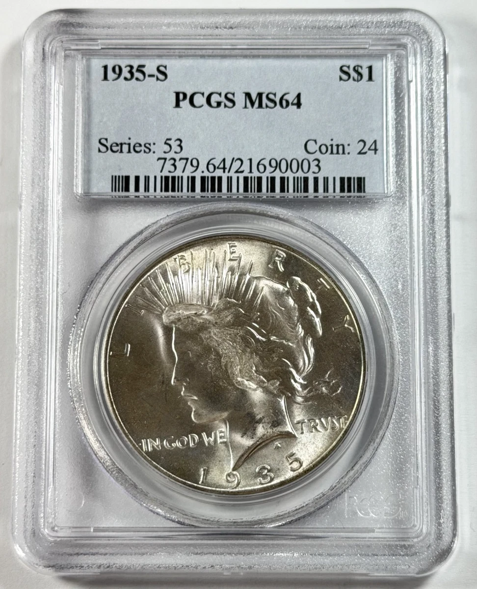1935-S ピースダラー銀貨 特年 銀貨 1935年 ピースダラー 1ドル