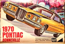 RARE MPC 1970 PONTIAC BONNEVILLE HT. 1/25 MODEL KIT UNBUILT VINTAGE ANNUAL ISSUE