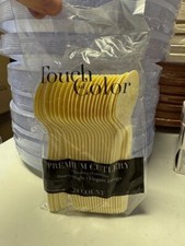 Ivory Heavy Duty Premium Cutlery Plastic Spoons 24ct. Party Supply New  