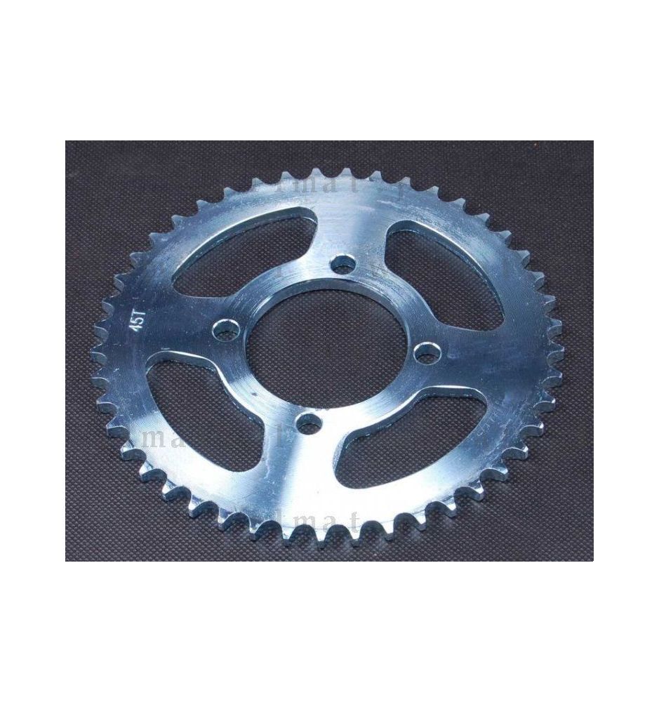Pignon d'entrainement arriere 428 45 dents pour cyclomoteur et moto 50cc