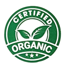 GR Certified Organic Food Stickers | 1.5" Round Self-Adhesive Label | 500 Labels