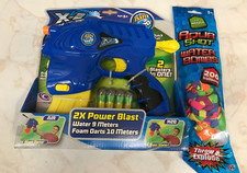 WATER & Soft dart Gun H20 POWER 2in1 Yellow/Blue Water Pisto & FREEl~Brand New
