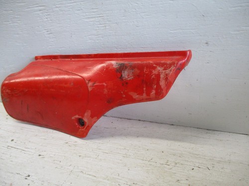 85 86 1985-1986 Honda XR 80 100 used Right Side Number Plate Panel Cover Red - Picture 6 of 9