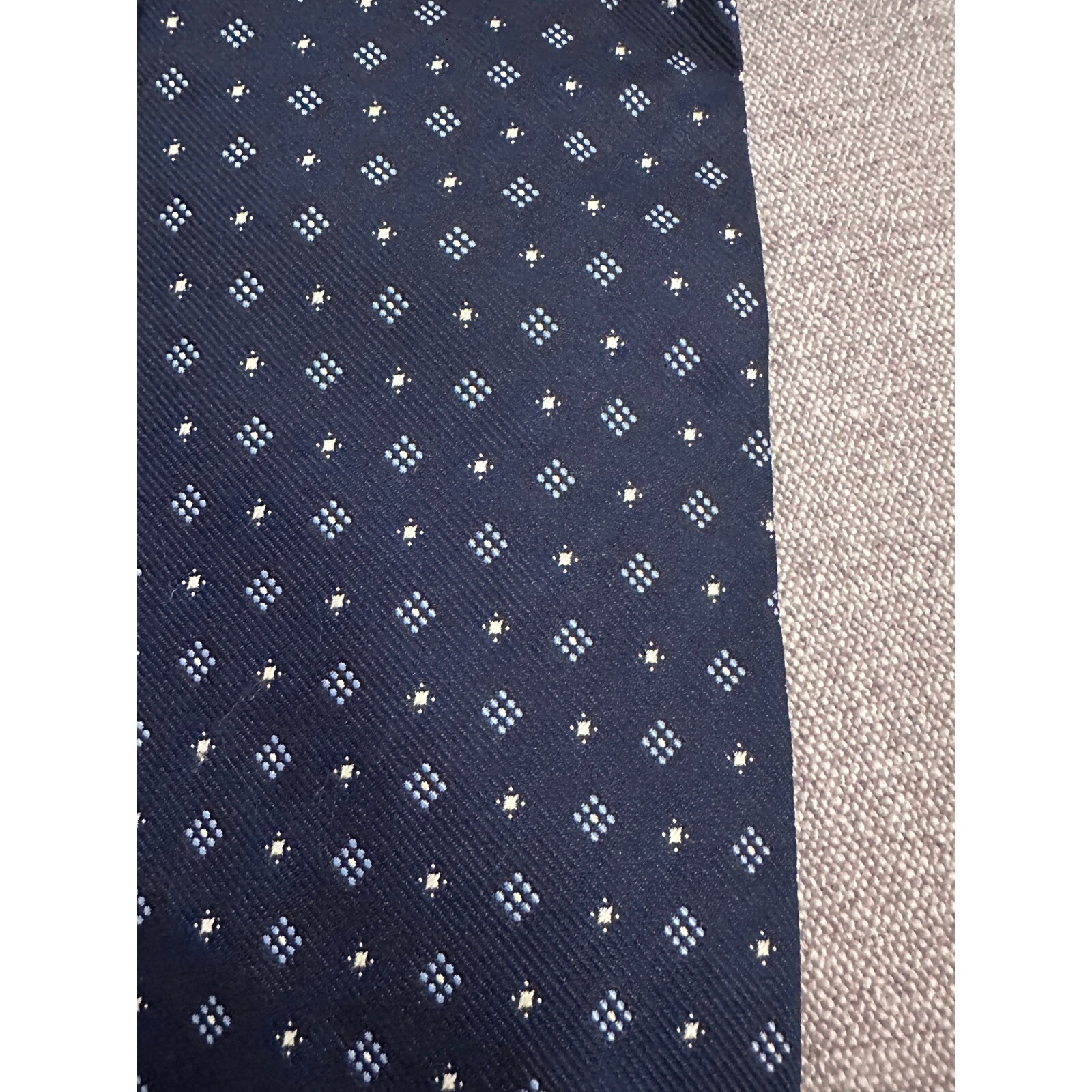 Brooks Brothers Necktie Navy Blue Patterned Silk Tie Business Casual thumbnail 2