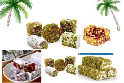 Mixed Flavours Halal Turkish Delight 2.2 lbs FREE EXPRESS SHIPPING