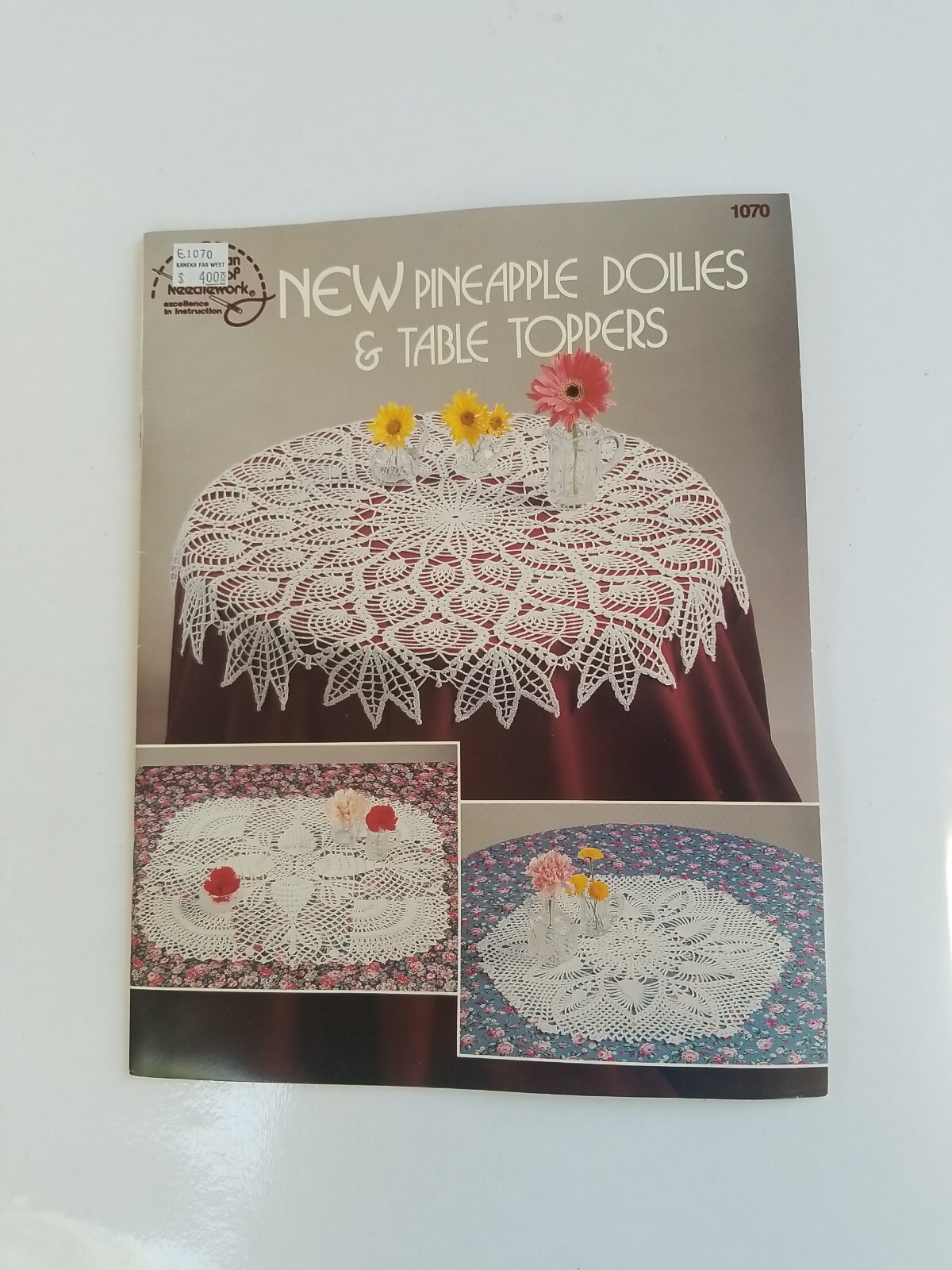ASN New Pineapple Doilies & Table Toppers Crochet Pattern eBay