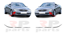 FOR MERCEDES BENZ CLK C209 2003-2005 NEW FRONT BUMPER CHROME MOLDING PAIR SET