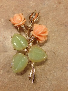 LARGE NOLAN MILLER ANN MARGARET'S ROSE BOUQUET RHINESTONE &hellip;