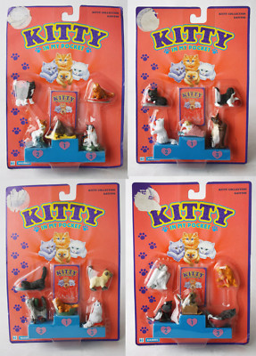 4X RARE VINTAGE 1994 KITTY IN MY POCKET COLLECTION HASBRO NEW