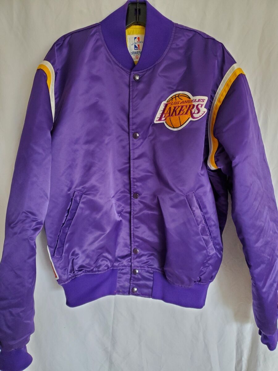 Vintage Los Angeles Lakers Authentic NBA Satin Bomber Vintage Los Angeles Lakers Authentic NBA Satin Bomber