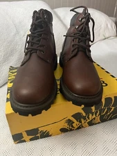 Arctiv8 Mens Brown Leather Lace-Up Work Boots Oil-Resistant Engine-02 Sz 11.5