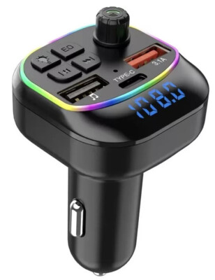 Premium Audio Bluetooth Wireless FM Radio Transmitter Autoadapter USB-Ladegerät