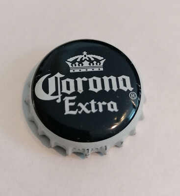 Mexikanische Bierkapsel Corona Extra Schwarz-Weiß