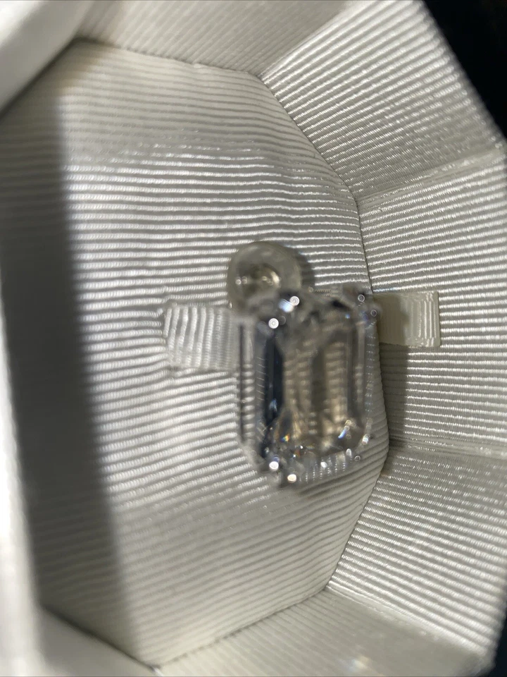 Pendiente Clip Swarovski Mesmera, Único, Cristal Corte Octágono Foto 3 de 4