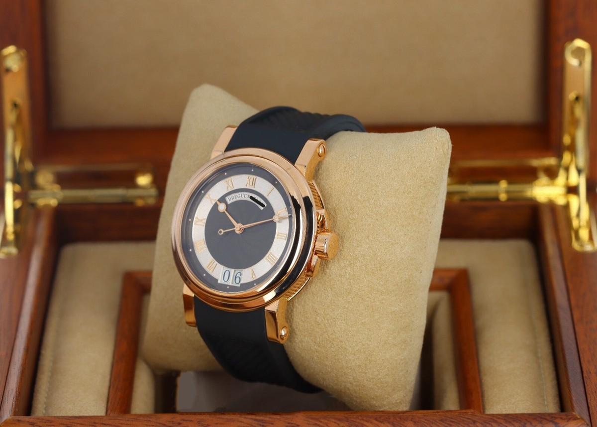 Breguet Marine Automatic Big Date, Black/Silver Dial - Rose Gold