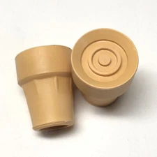 Guardian Crutch Large 3/4 inch Tan Tips 1 Pair New Old Stock FAST SHIP