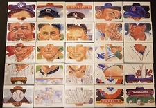 COMPLETE DONRUSS PUZZLES RUTH WILLIAMS GEHRIG CAREW COBB MANTLE 17 DIFFERENT LOT