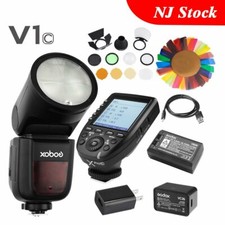 US Godox V1-C 2.4G TTL HSS Flash Light Xpro-C Trigger AK-R1 Color Filter F Canon