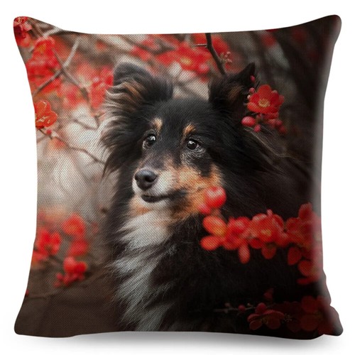 Shetland Sheepdog Cute Pet Animal Dog Printed Pillowcase Decor Cushion Cover - Picture 25 of 42