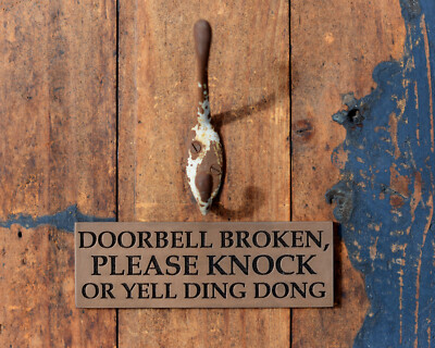 Funny Welcome Mat Outdoor Doorbell Is Broken Yell Ding Dong Really Loud 11.5 Togo Welcome Mat Outdoor Funny