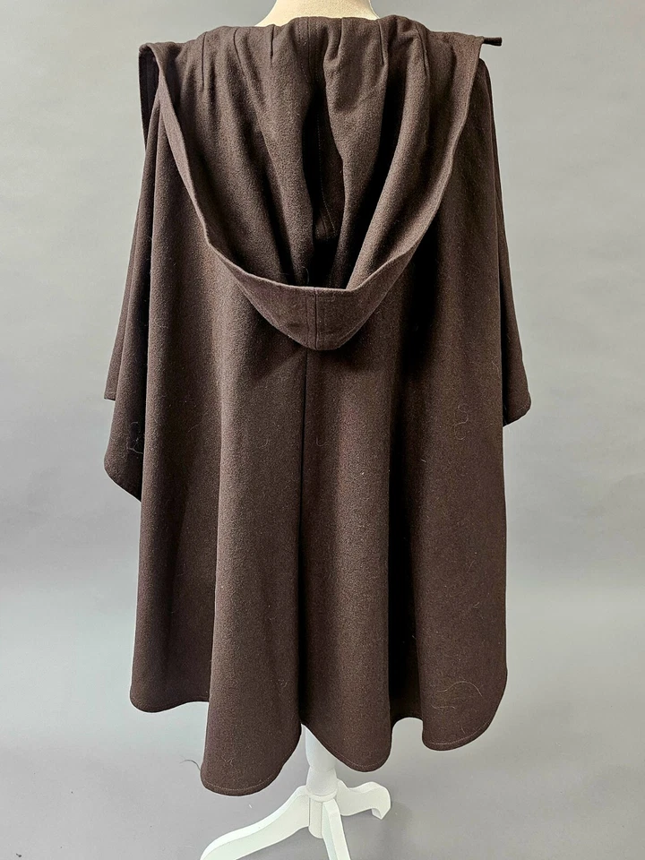 Capa larga marrón pequeño/mediano vintage Texas Body Colgings capa lana Foto 3 de 4