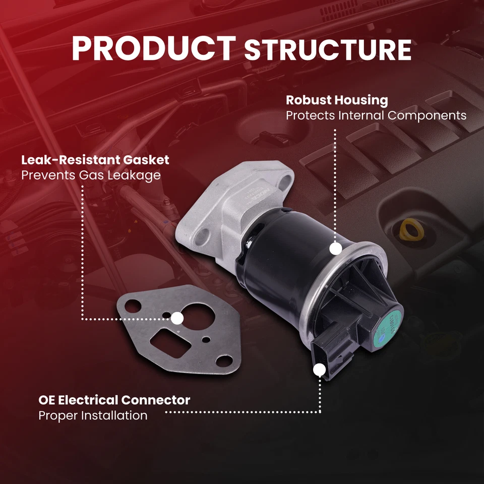 EGR Valve for 10-14 Honda Insight 1.3L 12-15 Honda Civic 14-20 Honda Fit 1.5L - Image 4 of 4