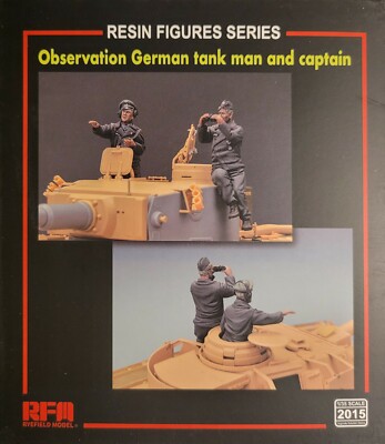RFM2015 RYE Field MODEL Observation German tank man and captain figurs 1:35