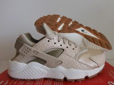 WMNS NIKE AIR HUARACHE RUN PRM PREMIUM OATMEAL BROWN-KHAKI SZ 5.5 683818-102 