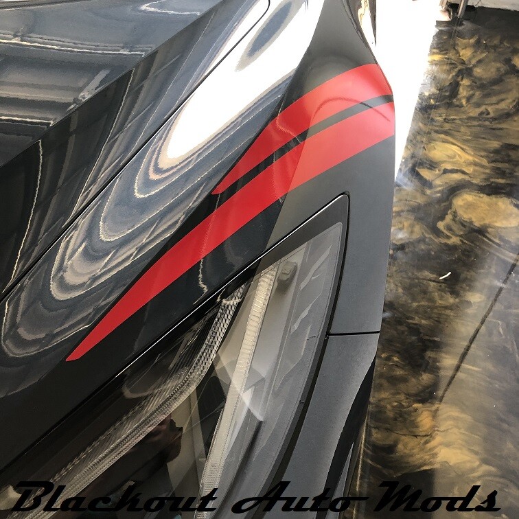 Bright Red Fender Stripes Hash Marks For 2020 2025 C8 Corvette Vinyl bright-red-fender-stripes-hash-marks-for-2020-2025-c8-corvette-vinyl