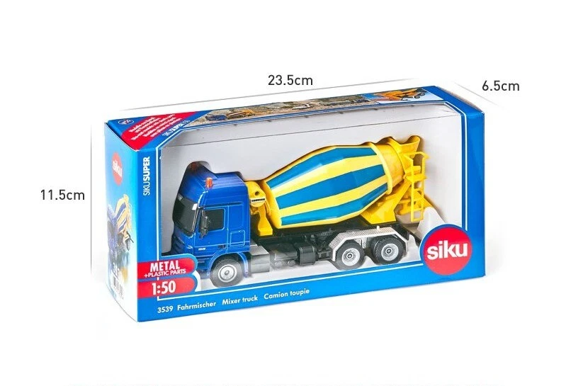 Camión mezclador de concreto SIKU 1:50 Mercedes-Benz modelo de coche de juguete SK3539 Foto 2 de 4