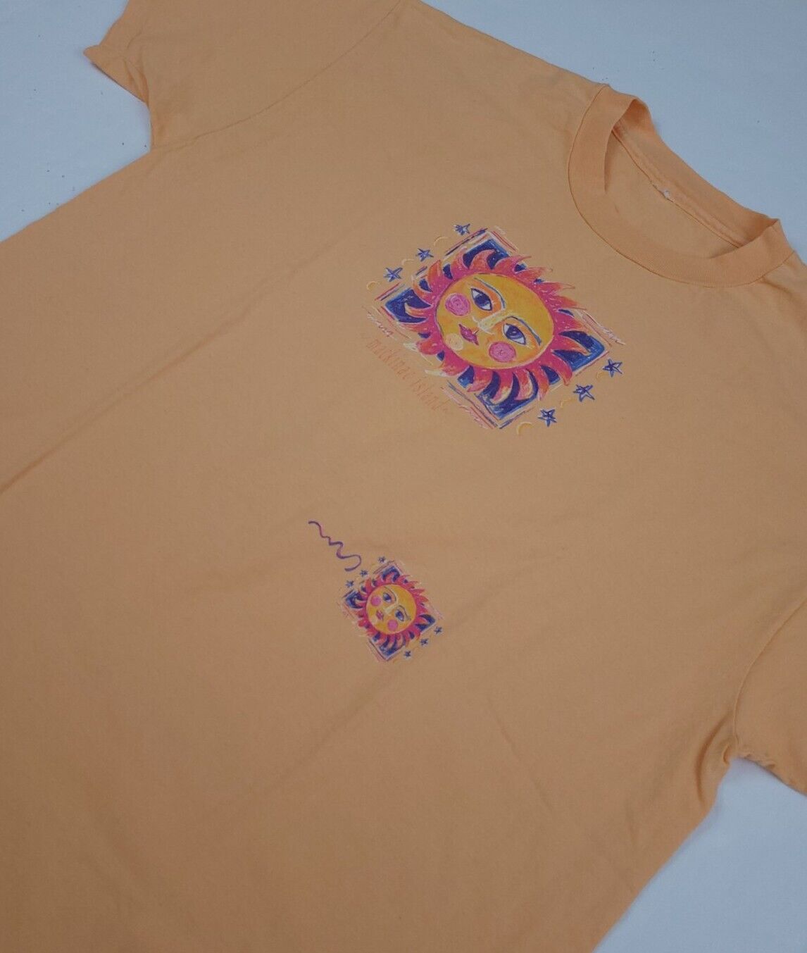 Vintage 90s Mackinac Island Sun Art Print T Shirt… - image 2
