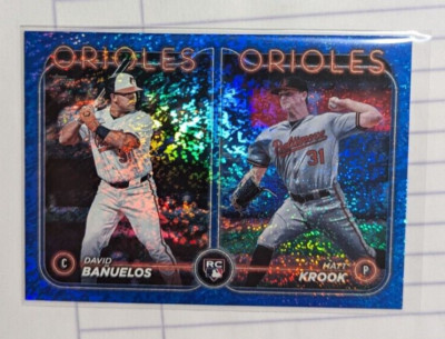 David Bañuelos / Matt Krook RC Blue Foilboard 2024 Topps Update #US315 Orioles
