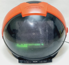 Vintage Philips Discoverer Helmet TV  Retro Gaming Television - For Parts Only