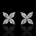 3.20 Ct Marquise Cut Lab Created Diamond Stud Earring 14K White Gold E F VVS2