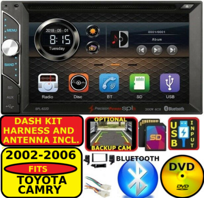 FITS/FOR 2002-2006 TOYOTA CAMRY BLUETOOTH USB CD DVD AUX SD RADIO STEREO PKG