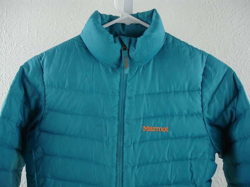 Boys Girls Kids sz M Marmot Highlander Down Jacket 700 Fill Power Puffer Quilted - Image 2 of 4