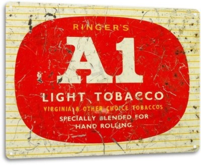 A1 Tobacco Smoke Chew Smoking Retro Vintage Wall Decor Man Cave Metal Tin  Sign
