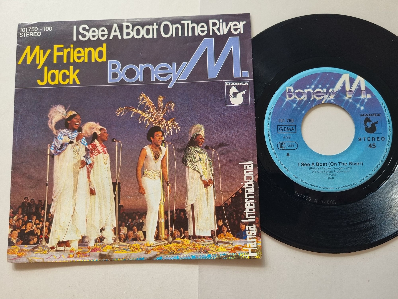 Boney M. - I See A Boat On The River / My Friend Jack 7'' Vinyl Germany