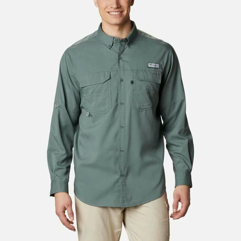 Columbia Men&s PFG Blood and Guts III Long-Sleeve Woven Shirt