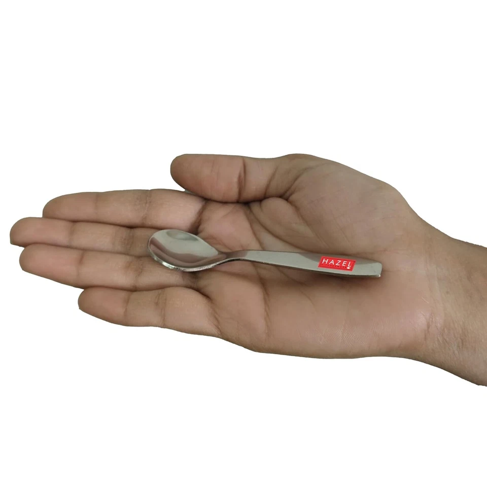 Set Di 12 Acciaio Inox Piccoli Mini Cucchiaio per Tutti Tè Caffè Sugar Spice Box - Immagine 3 di 4