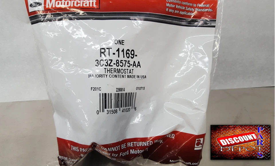 2003 2010 Ford 6.0 Powerstroke OEM Thermostat RT-1169 Diesel Factory Genuine - Image 2 of 4
